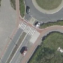 Luchtfoto uit 2021 met zebra